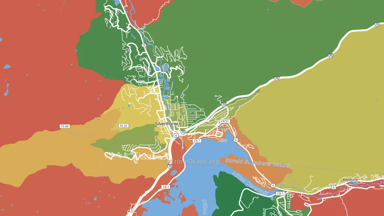 80497, CO Map of Drug-Related Crime Rates