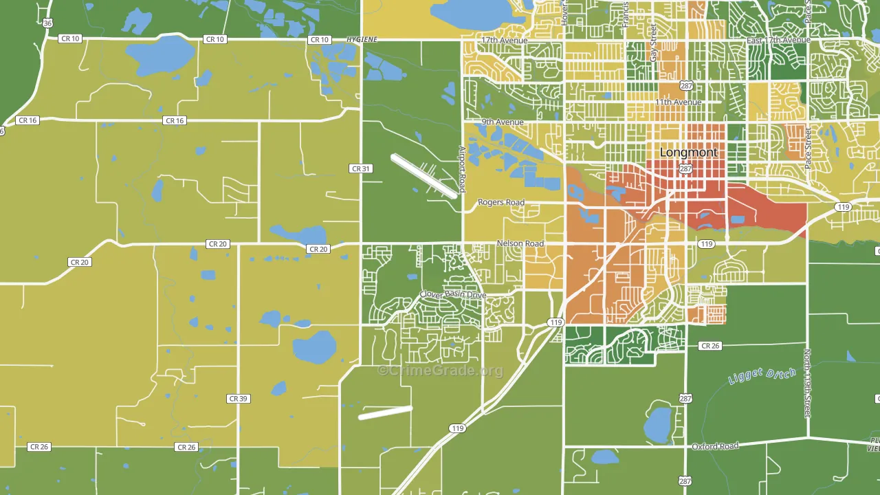 80503, CO Map of Drug-Related Crime Rates