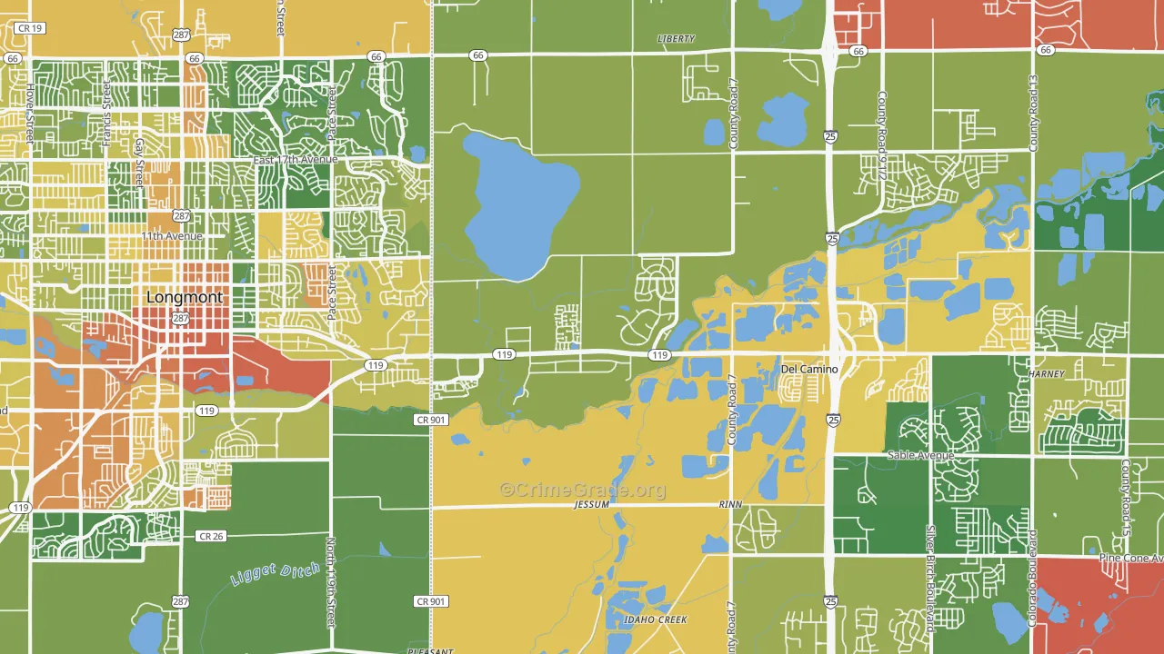 80504, CO Map of Drug-Related Crime Rates