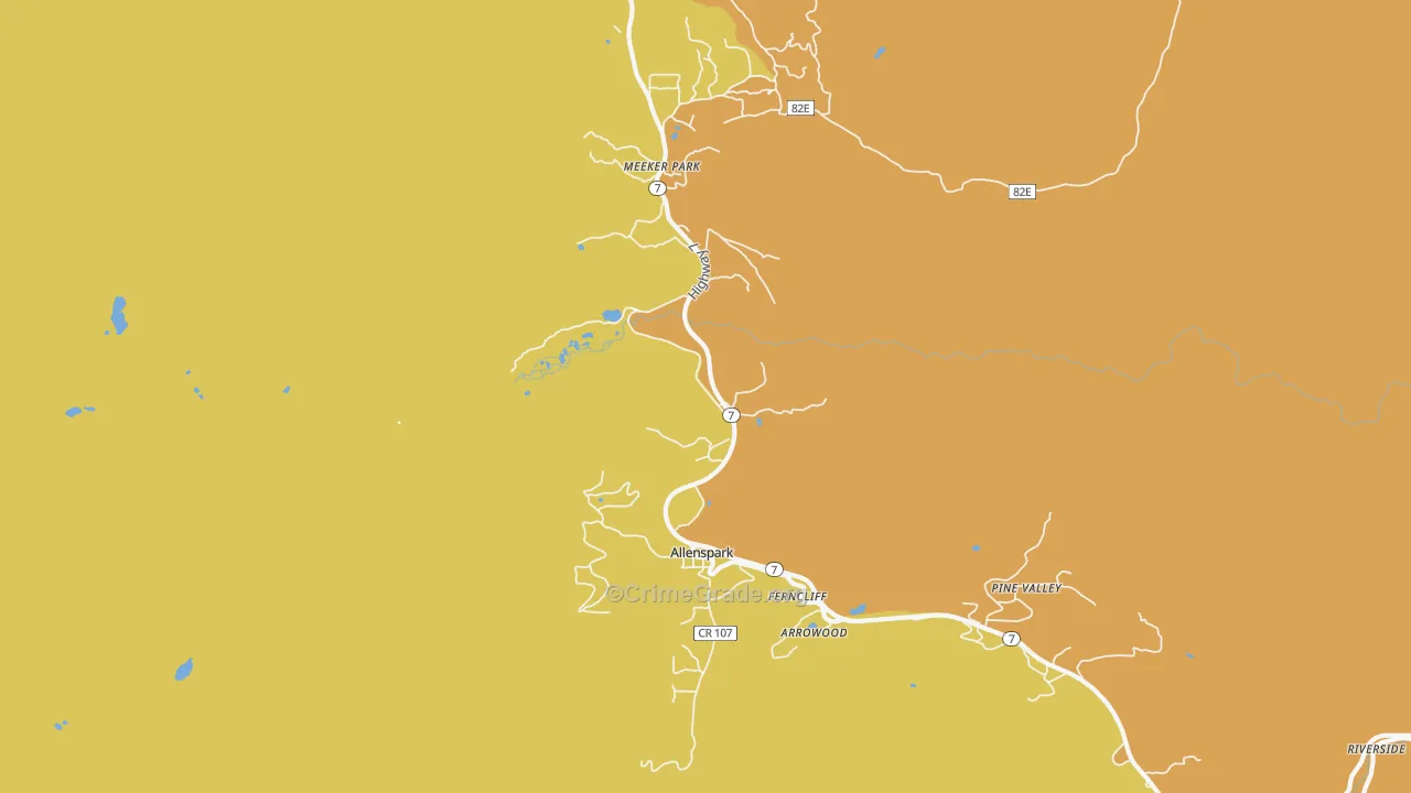 80510, CO Map of Drug-Related Crime Rates