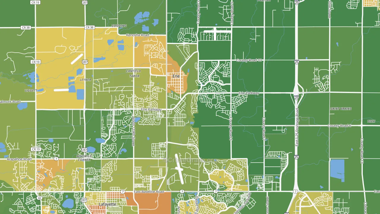 80516, CO Map of Drug-Related Crime Rates
