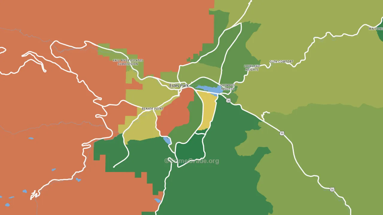 80517, CO Map of Drug-Related Crime Rates