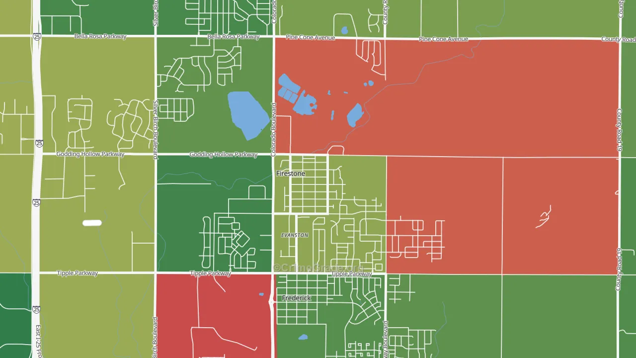 80520, CO Map of Drug-Related Crime Rates