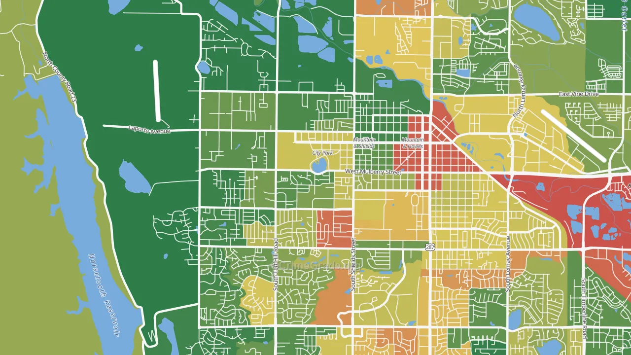 80521, CO Map of Drug-Related Crime Rates