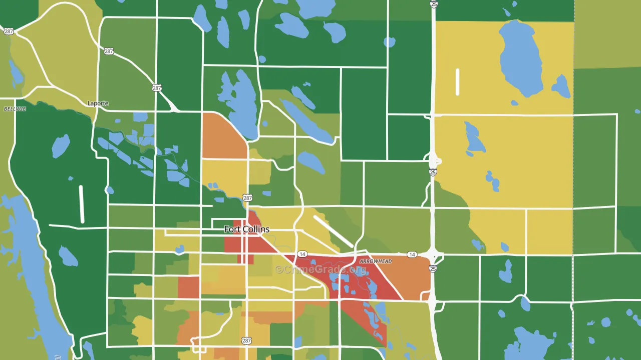 80524, CO Map of Drug-Related Crime Rates