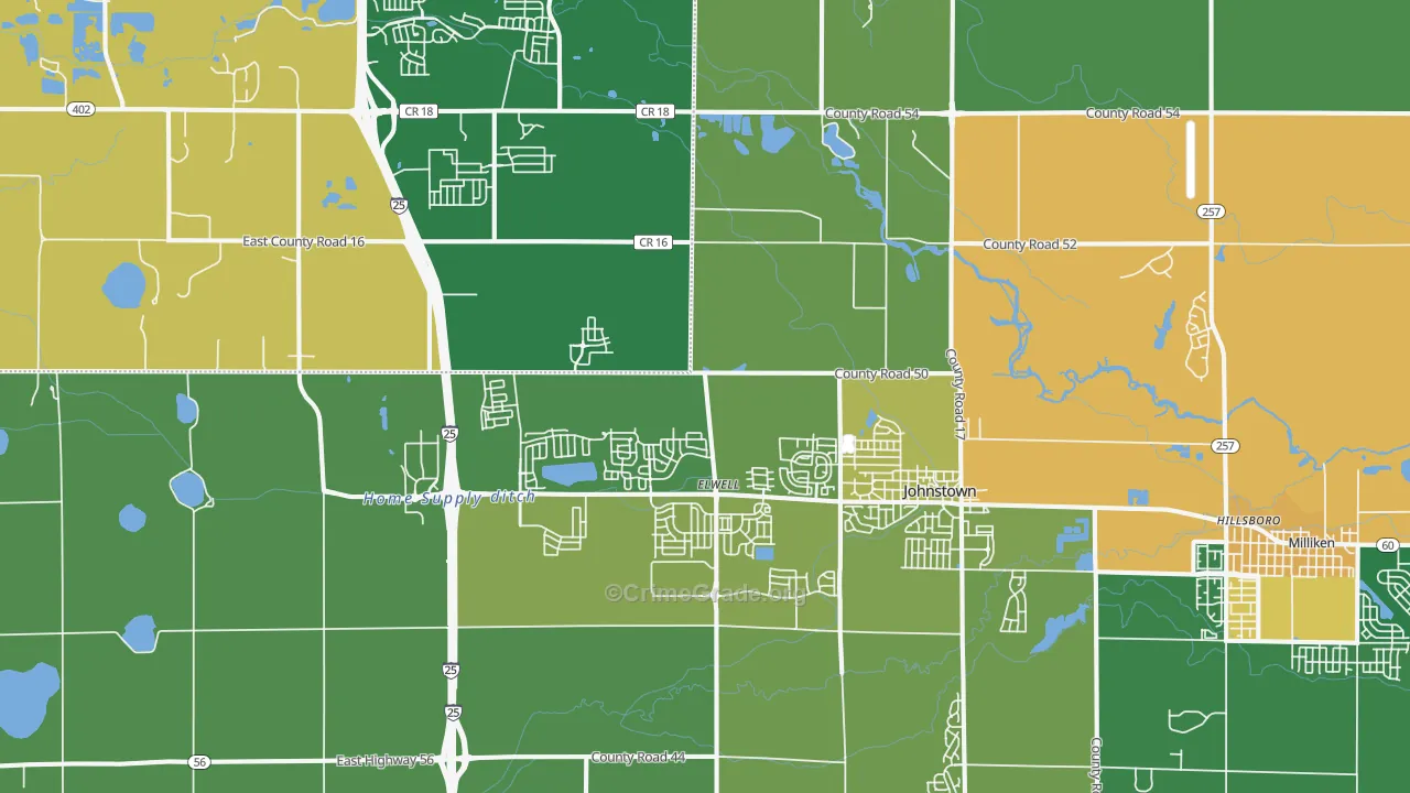 80534, CO Map of Drug-Related Crime Rates