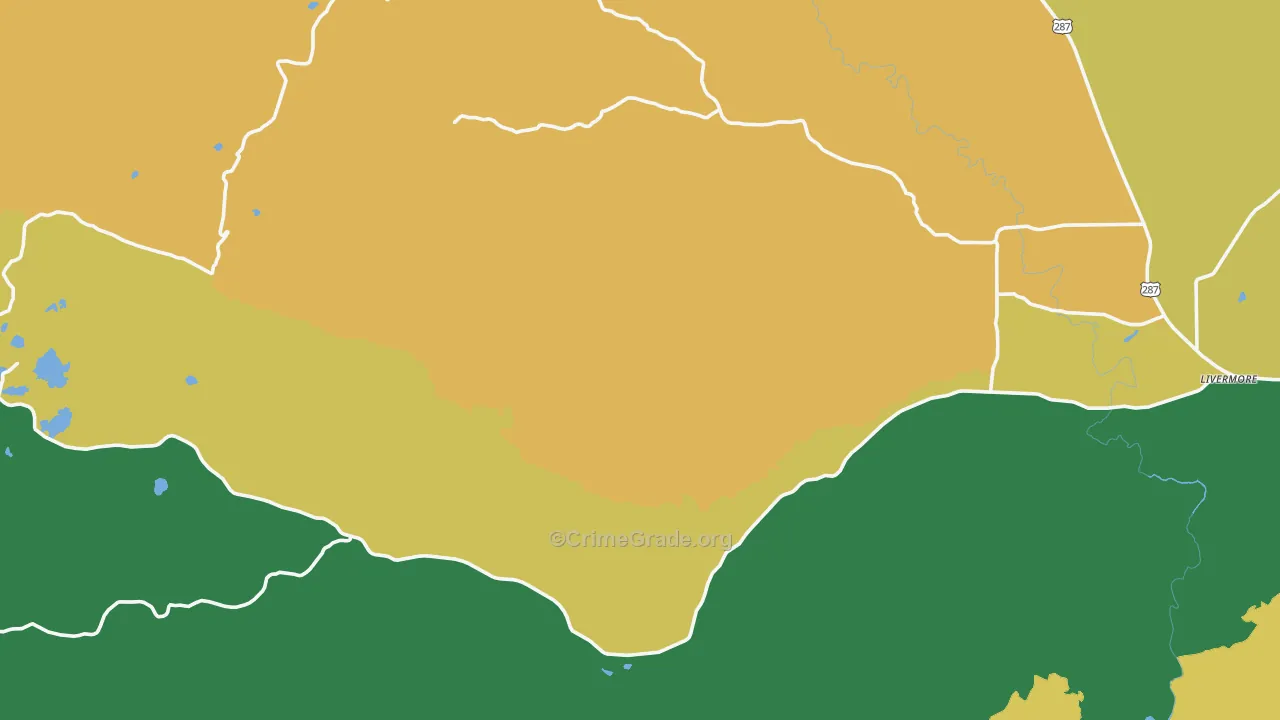 80536, CO Map of Drug-Related Crime Rates