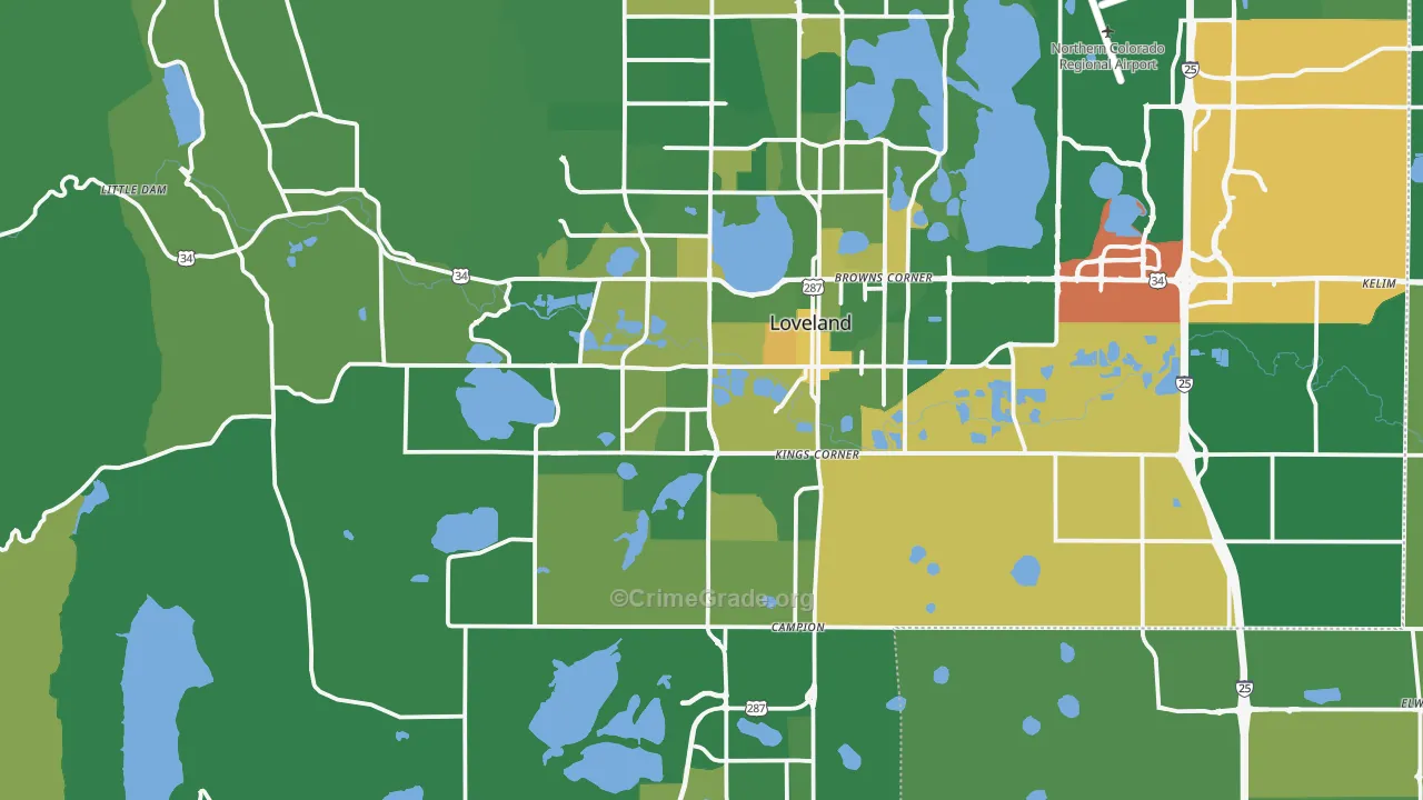 80537, CO Map of Drug-Related Crime Rates