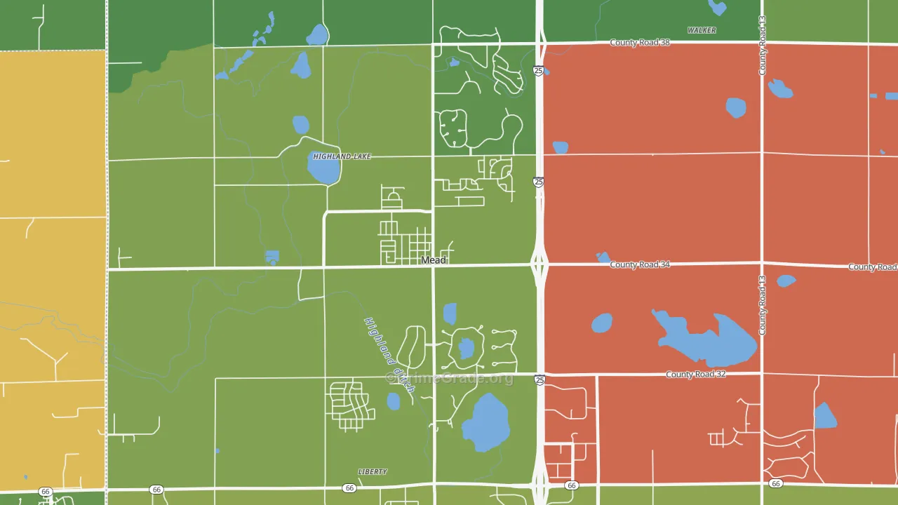 80542, CO Map of Drug-Related Crime Rates