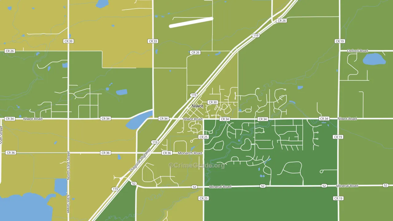 80544, CO Map of Drug-Related Crime Rates
