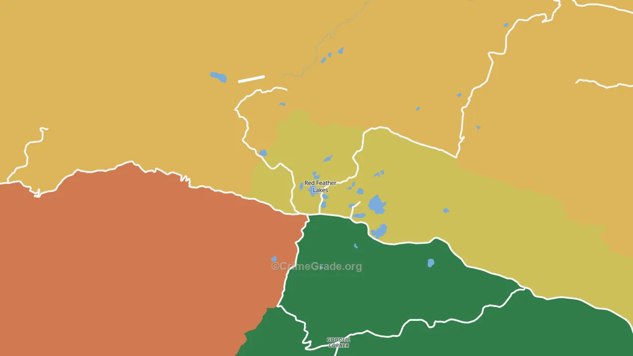 80545, CO Map of Drug-Related Crime Rates