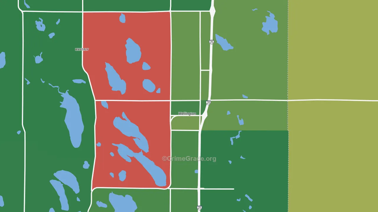 80549, CO Map of Drug-Related Crime Rates