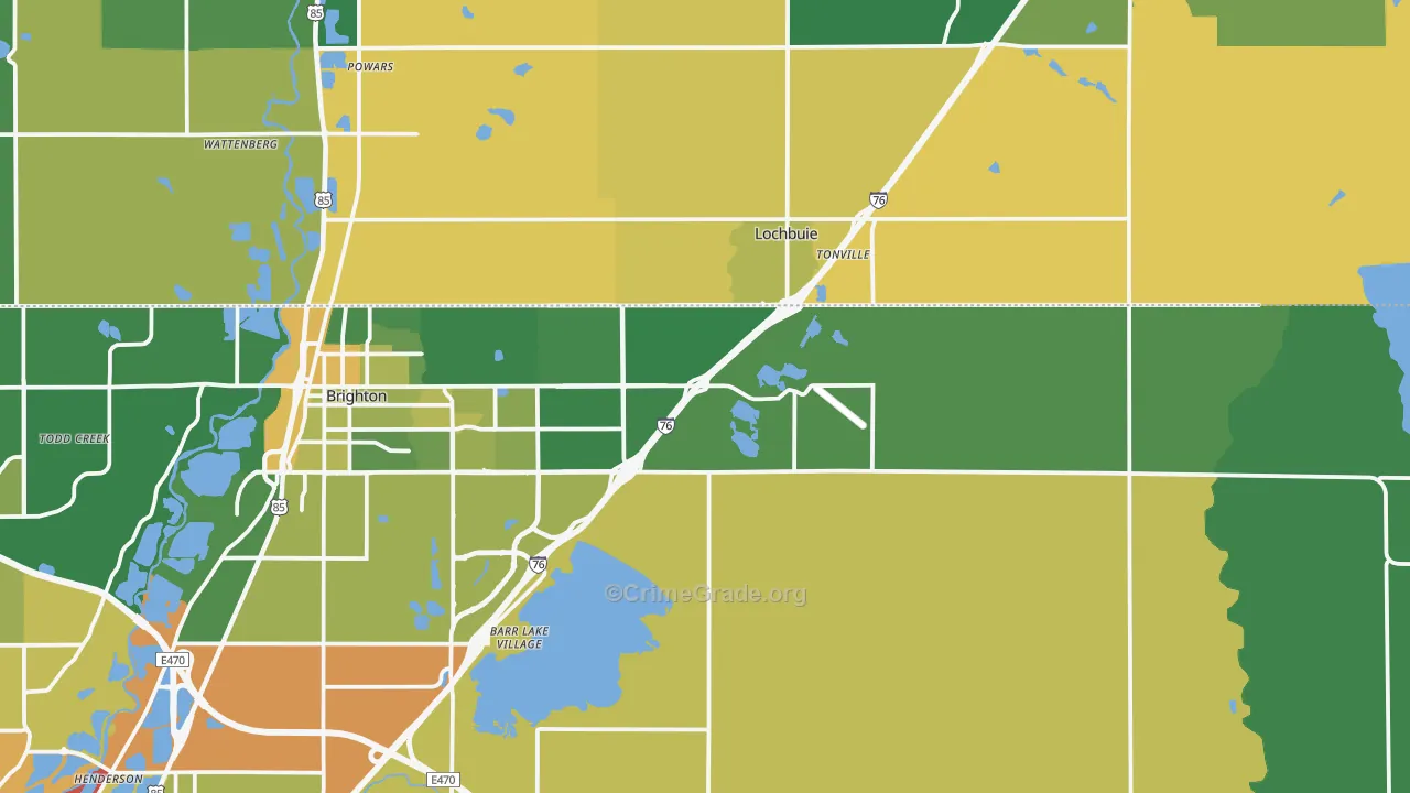 80603, CO Map of Drug-Related Crime Rates