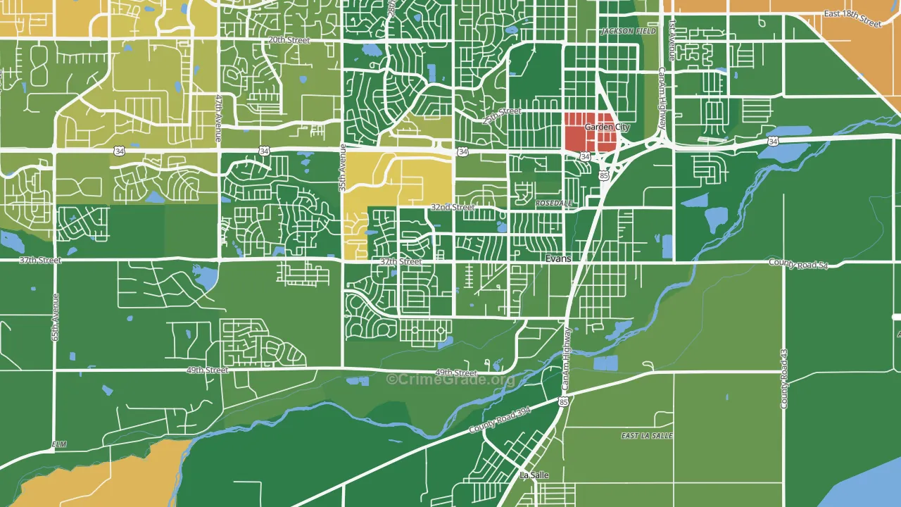 80620, CO Map of Drug-Related Crime Rates