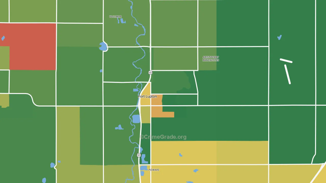 80621, CO Map of Drug-Related Crime Rates