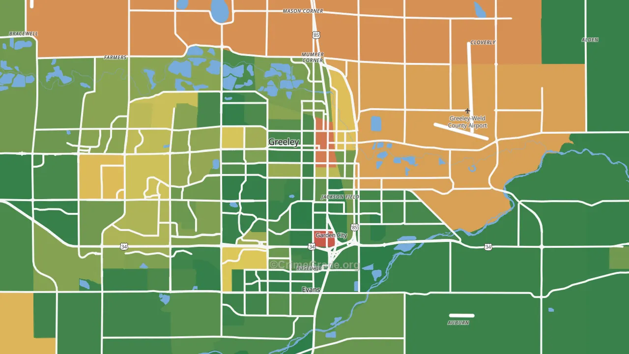 80631, CO Map of Drug-Related Crime Rates