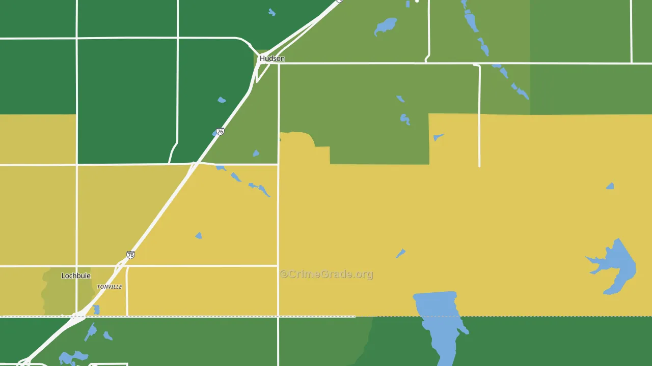 80642, CO Map of Drug-Related Crime Rates