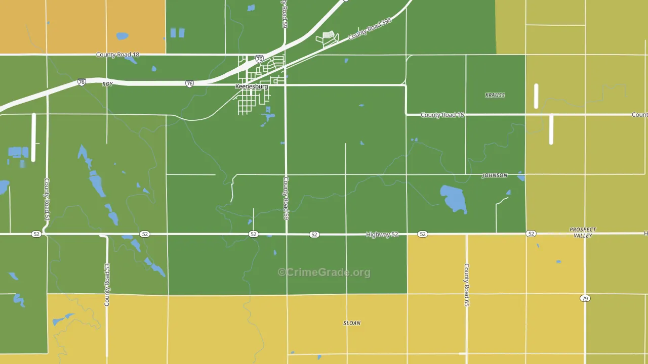 80643, CO Map of Drug-Related Crime Rates