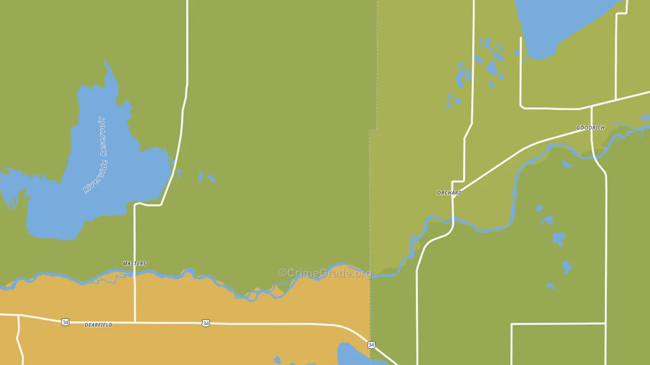 80649, CO Map of Drug-Related Crime Rates