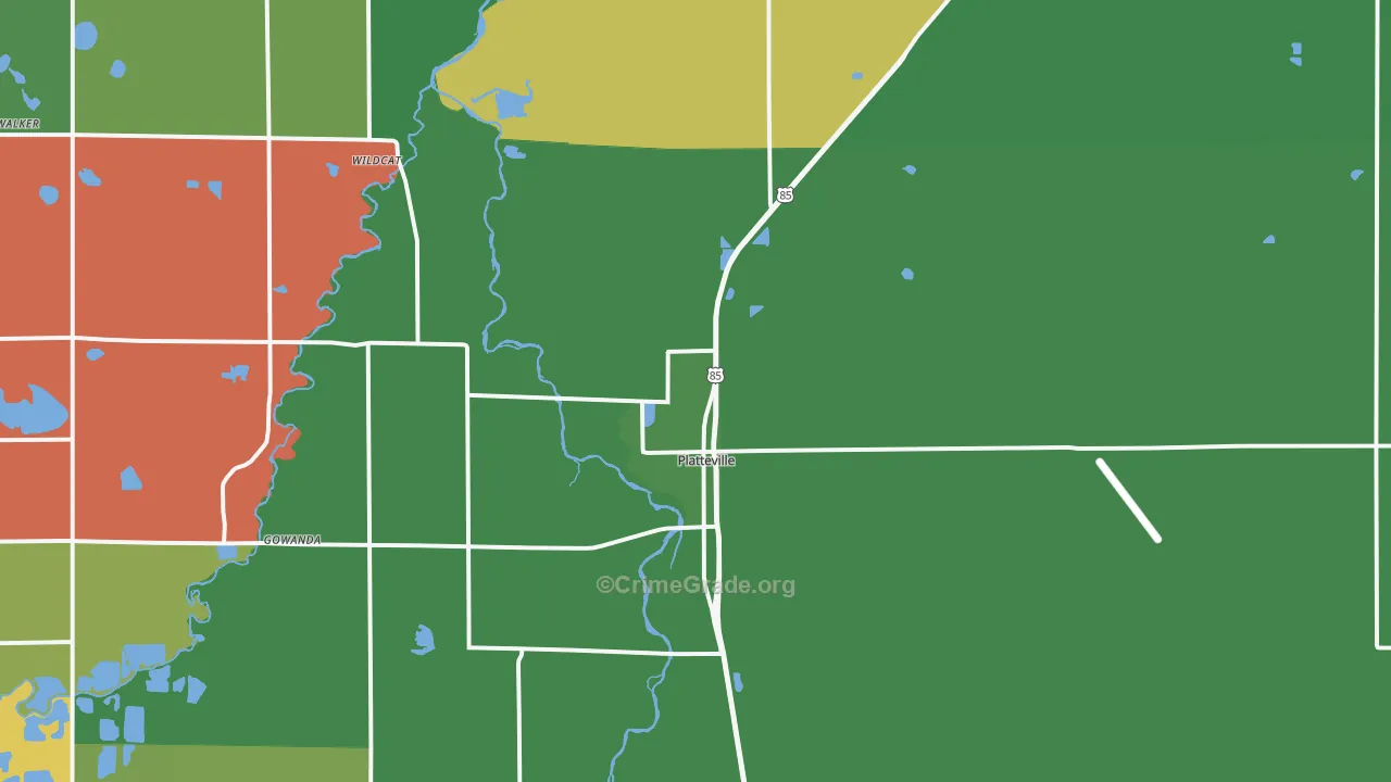 80651, CO Map of Drug-Related Crime Rates