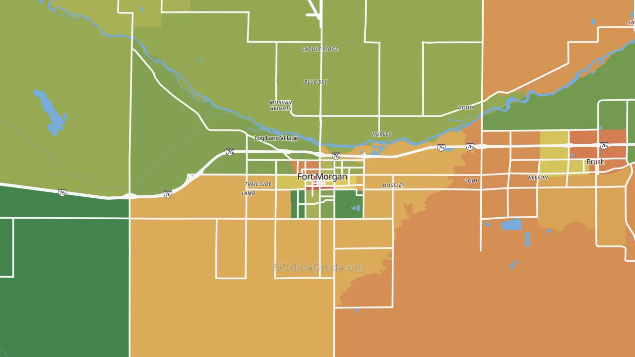80701, CO Map of Drug-Related Crime Rates