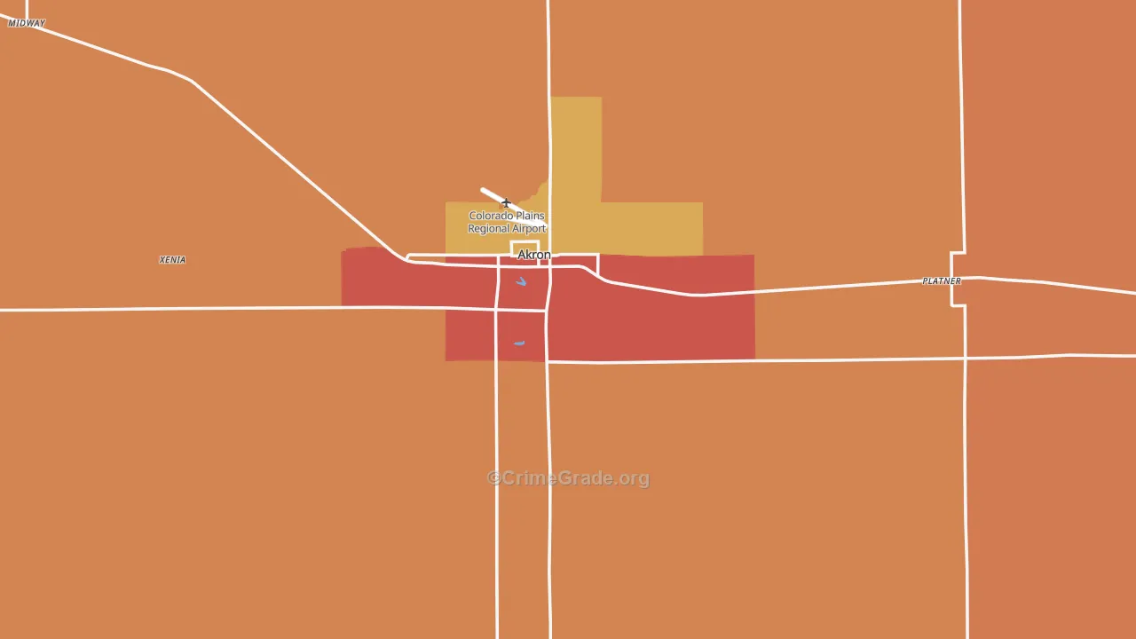 80720, CO Map of Drug-Related Crime Rates