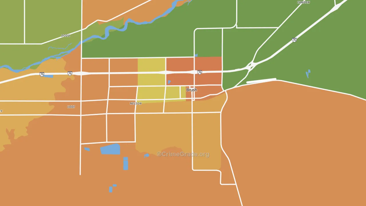 80723, CO Map of Drug-Related Crime Rates