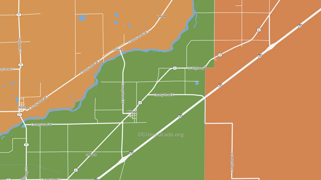 80733, CO Map of Drug-Related Crime Rates