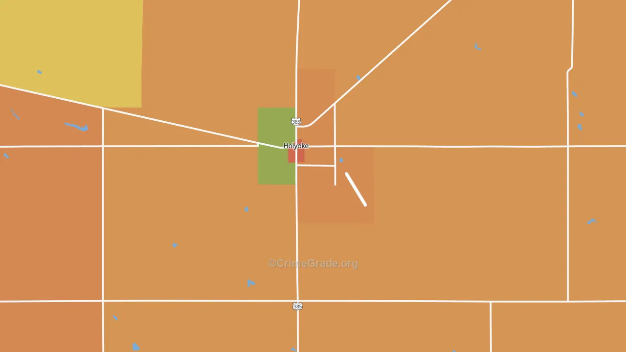 80734, CO Map of Drug-Related Crime Rates