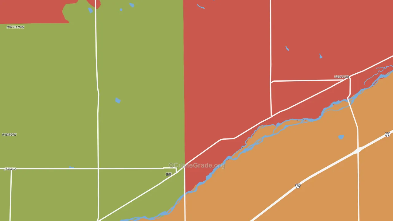 80736, CO Map of Drug-Related Crime Rates