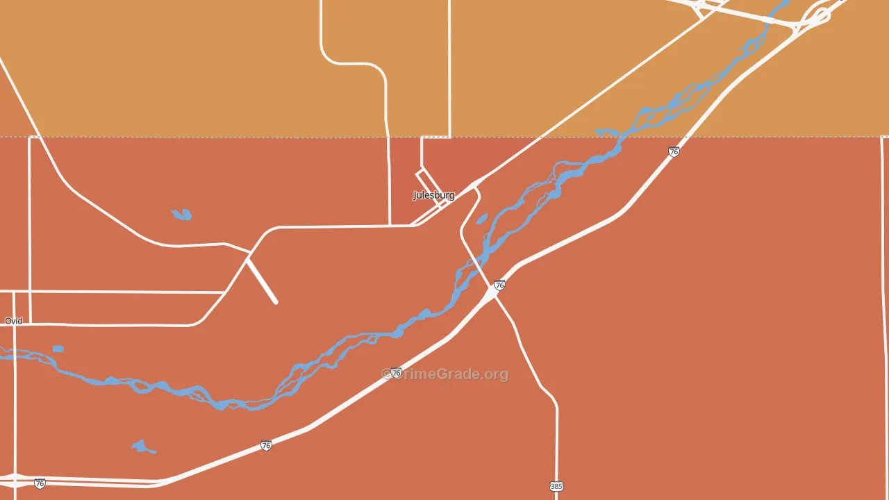 80737, CO Map of Drug-Related Crime Rates