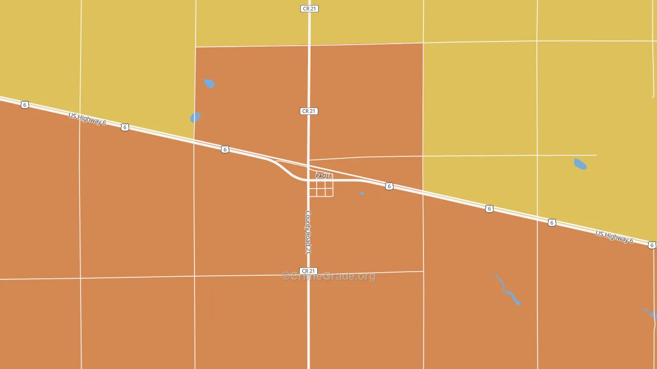 80746, CO Map of Drug-Related Crime Rates