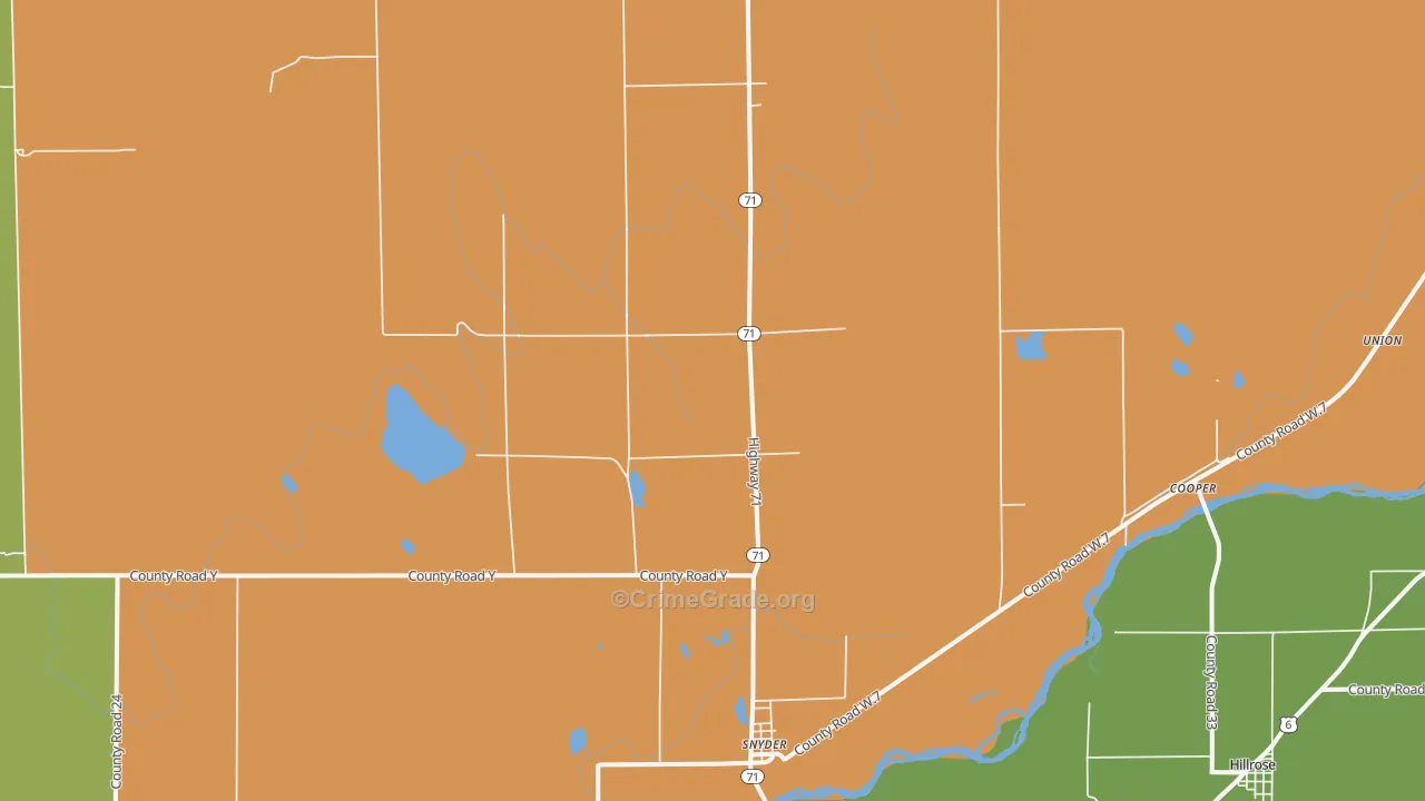80750, CO Map of Drug-Related Crime Rates
