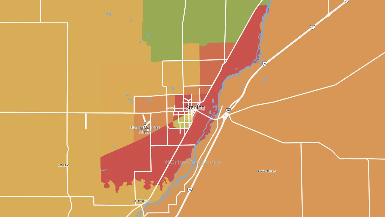 80751, CO Map of Drug-Related Crime Rates