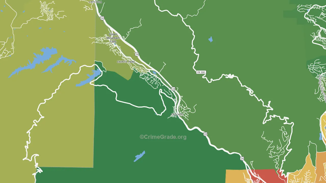 80809, CO Map of Drug-Related Crime Rates