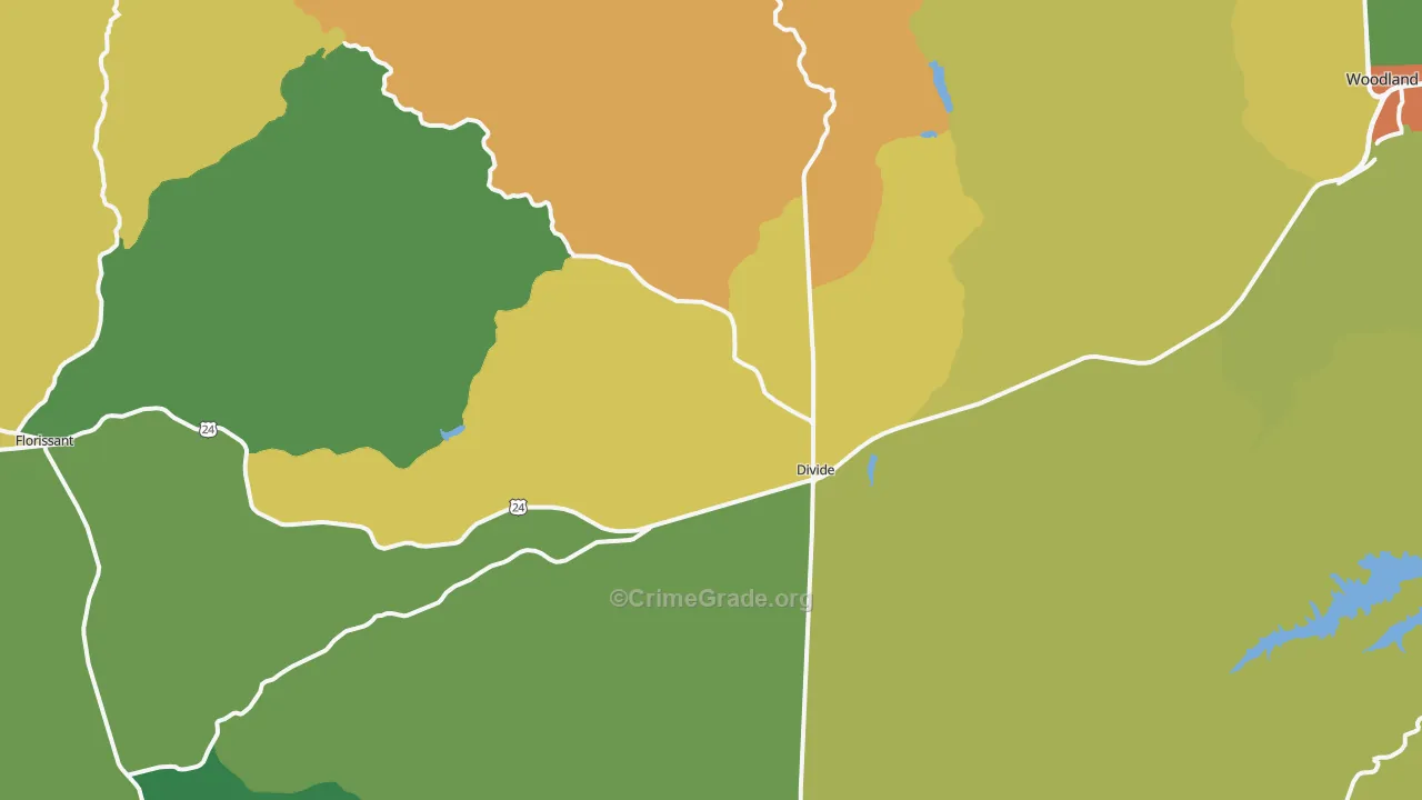 80814, CO Map of Drug-Related Crime Rates