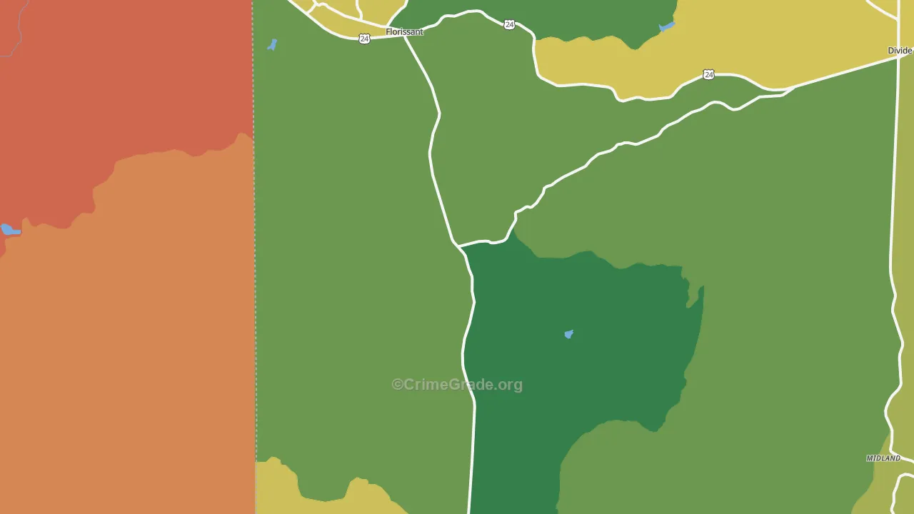 80816, CO Map of Drug-Related Crime Rates