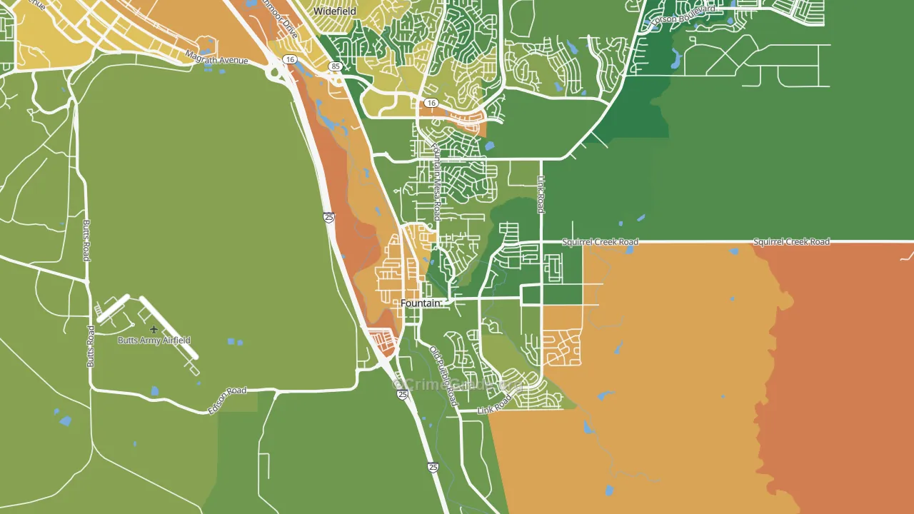80817, CO Map of Drug-Related Crime Rates