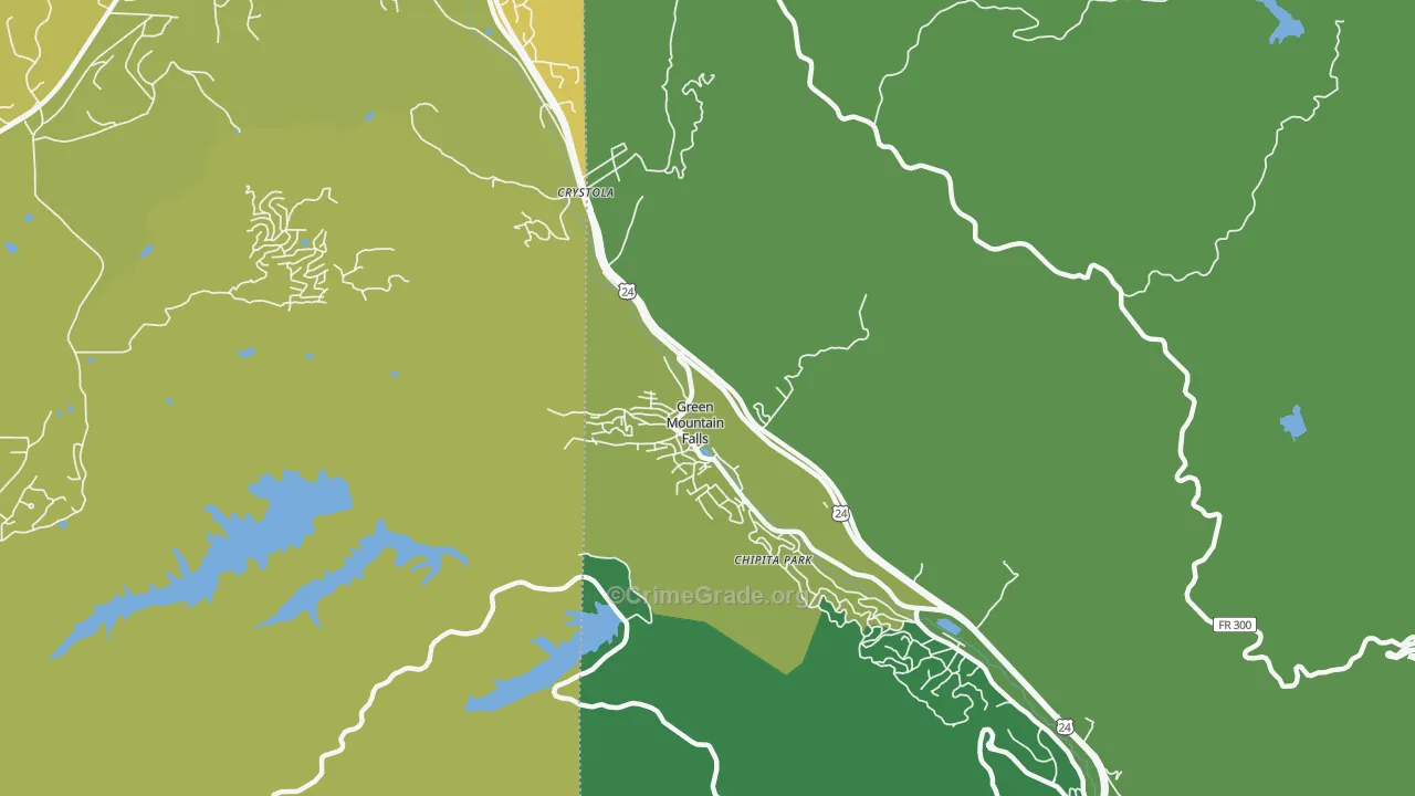 80819, CO Map of Drug-Related Crime Rates