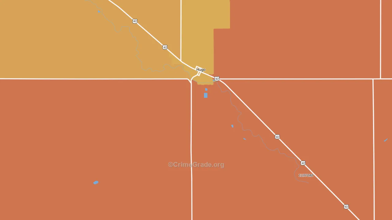 80821, CO Map of Drug-Related Crime Rates