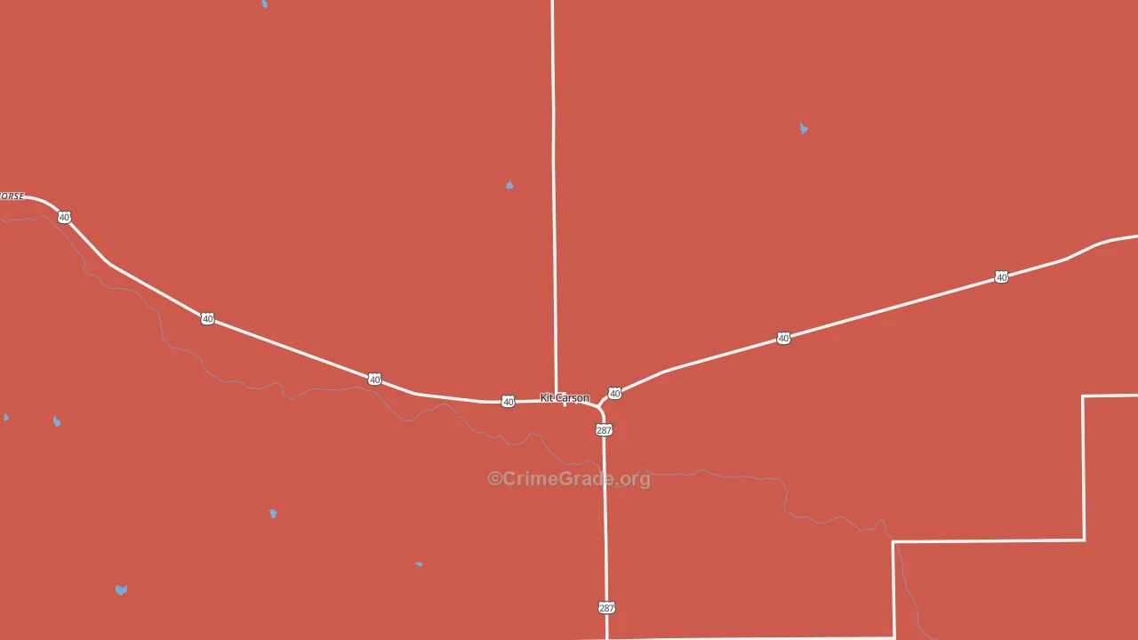 80825, CO Map of Drug-Related Crime Rates
