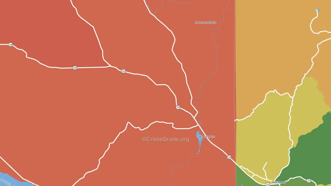 80827, CO Map of Drug-Related Crime Rates