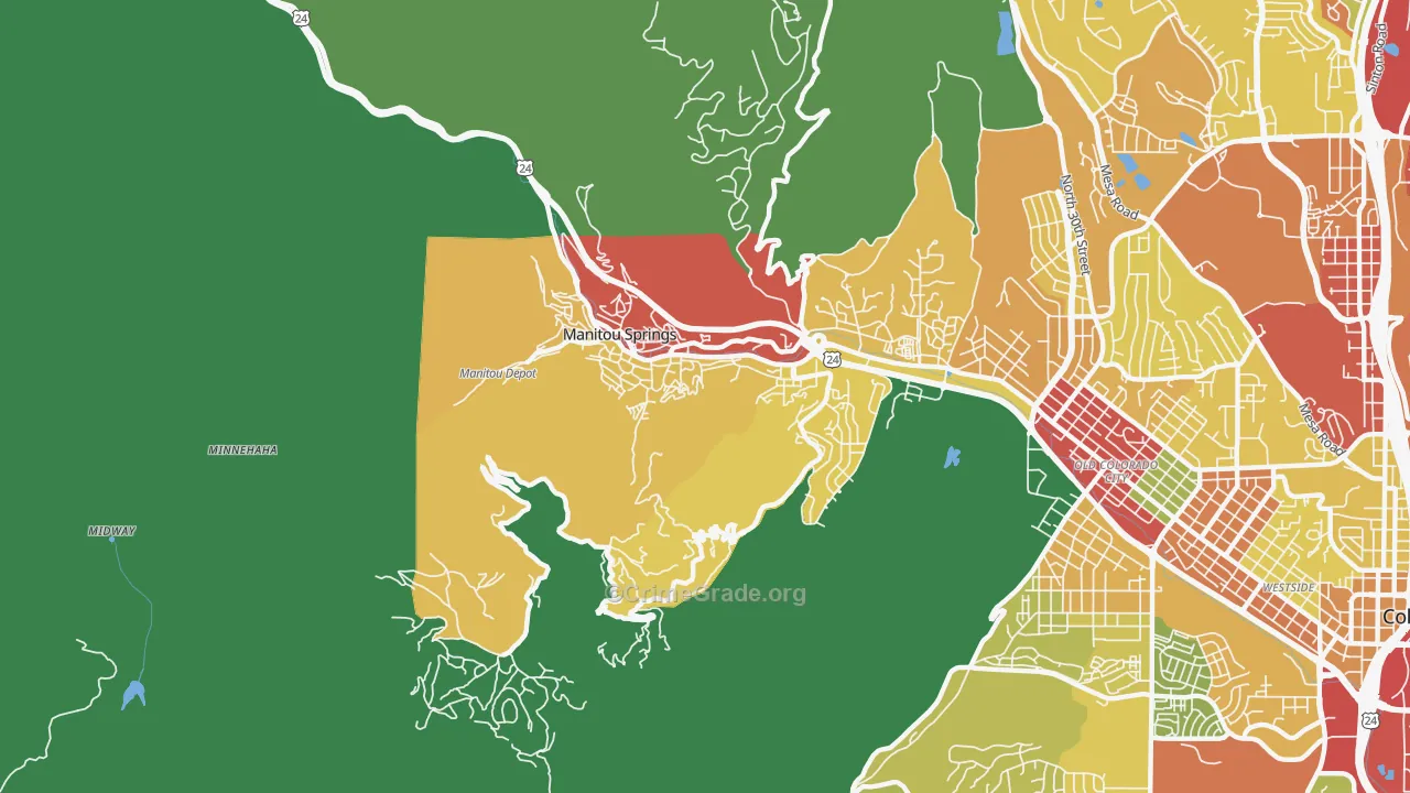 80829, CO Map of Drug-Related Crime Rates