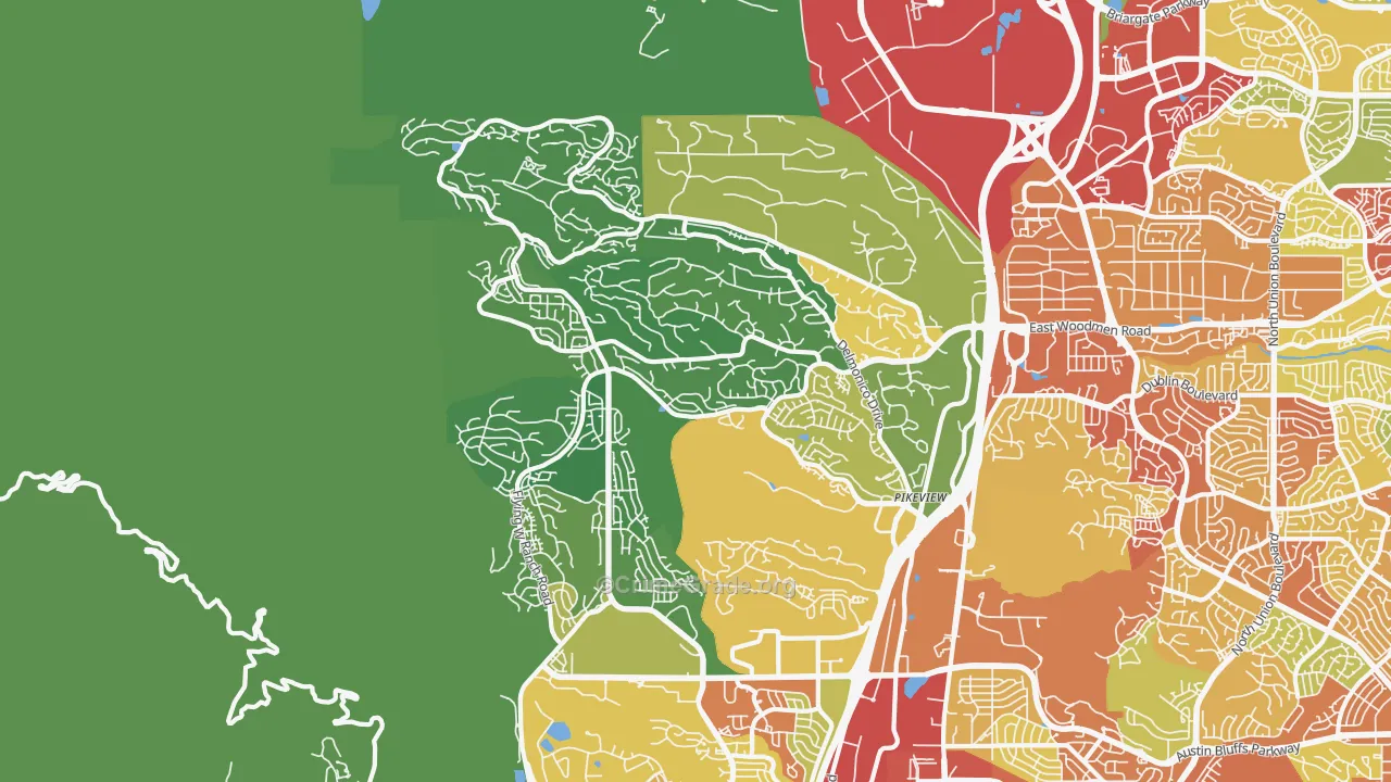 80919, CO Map of Drug-Related Crime Rates