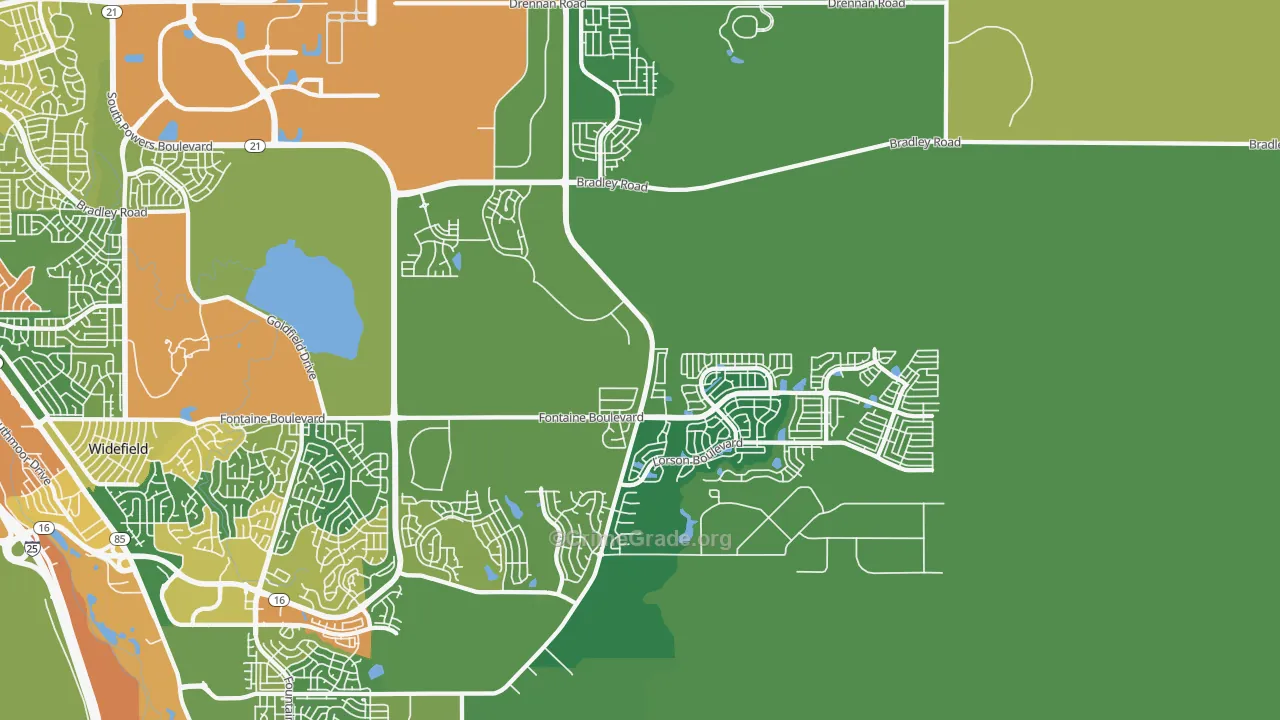 80925, CO Map of Drug-Related Crime Rates