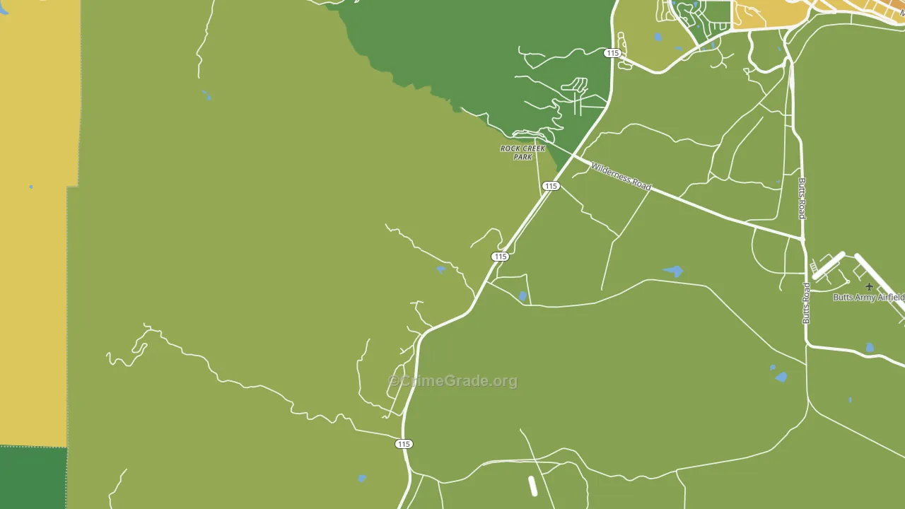 80926, CO Map of Drug-Related Crime Rates