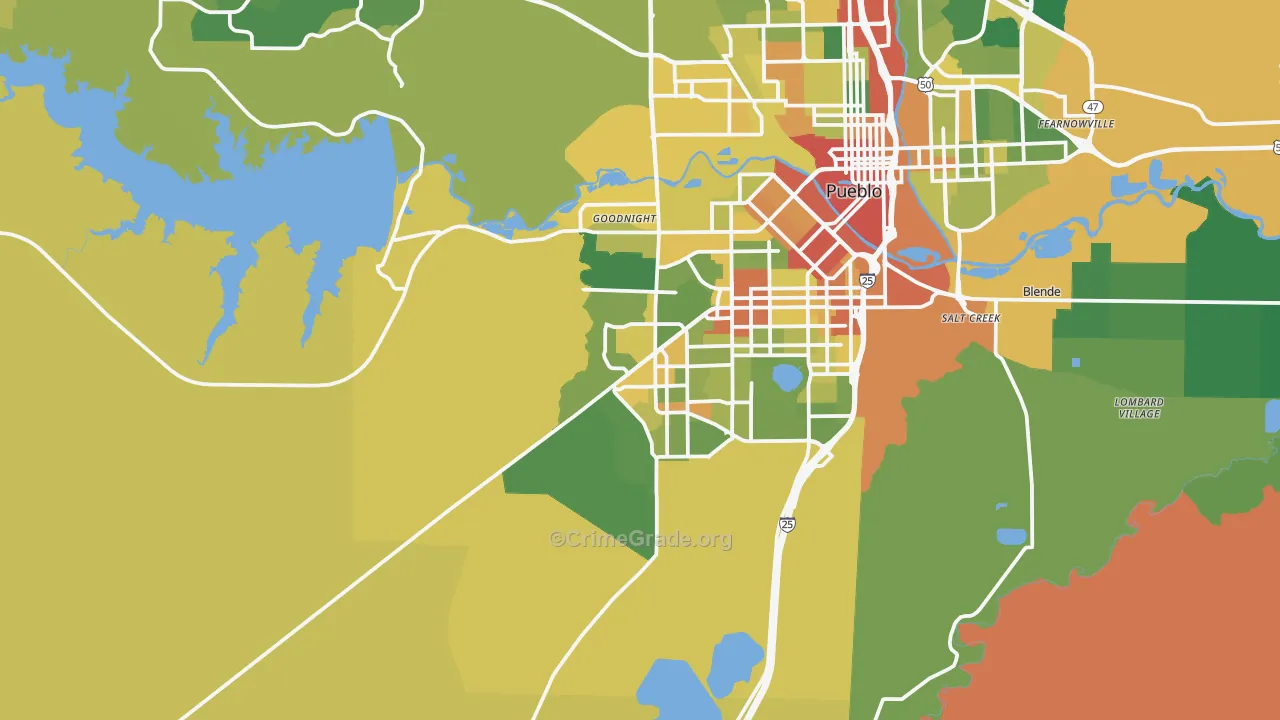81005, CO Map of Drug-Related Crime Rates