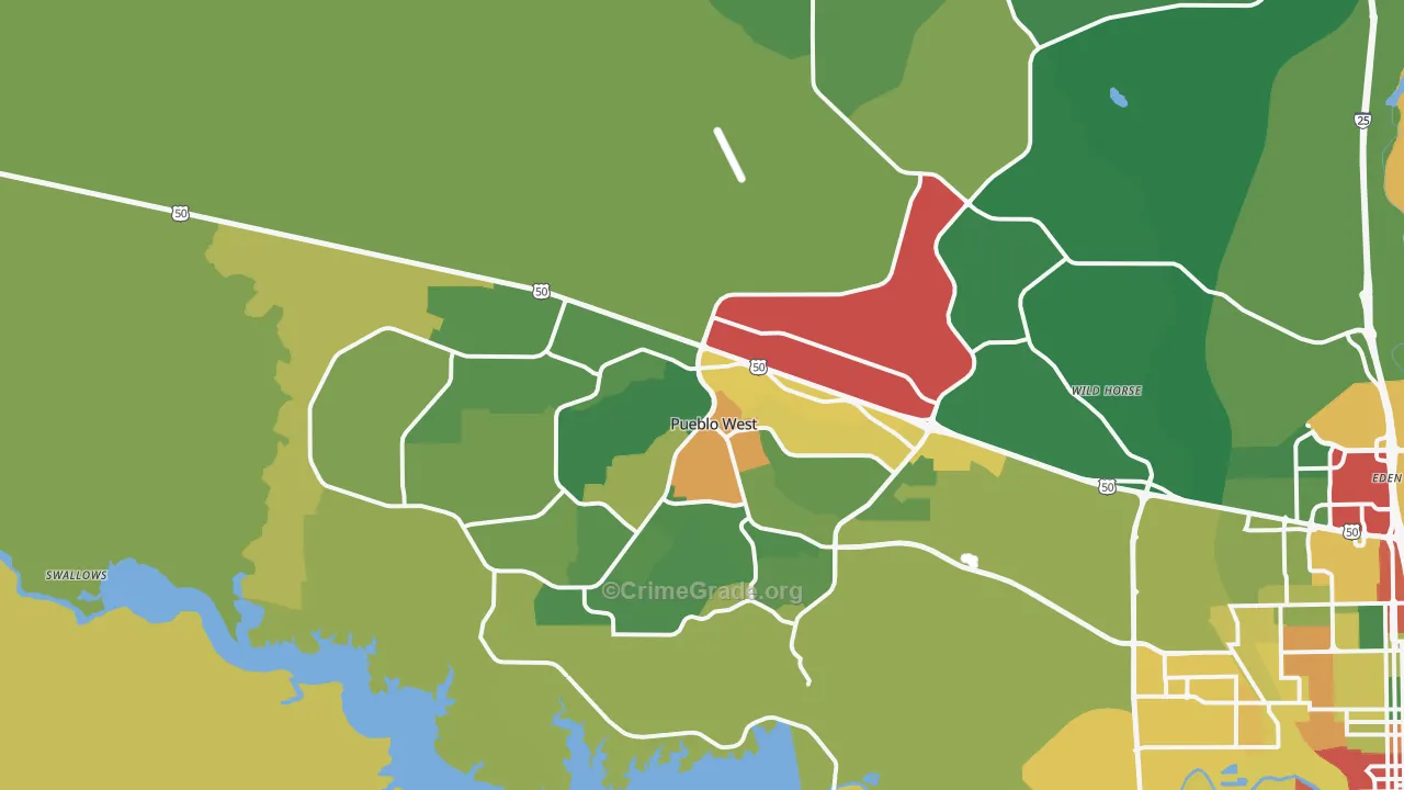 81007, CO Map of Drug-Related Crime Rates