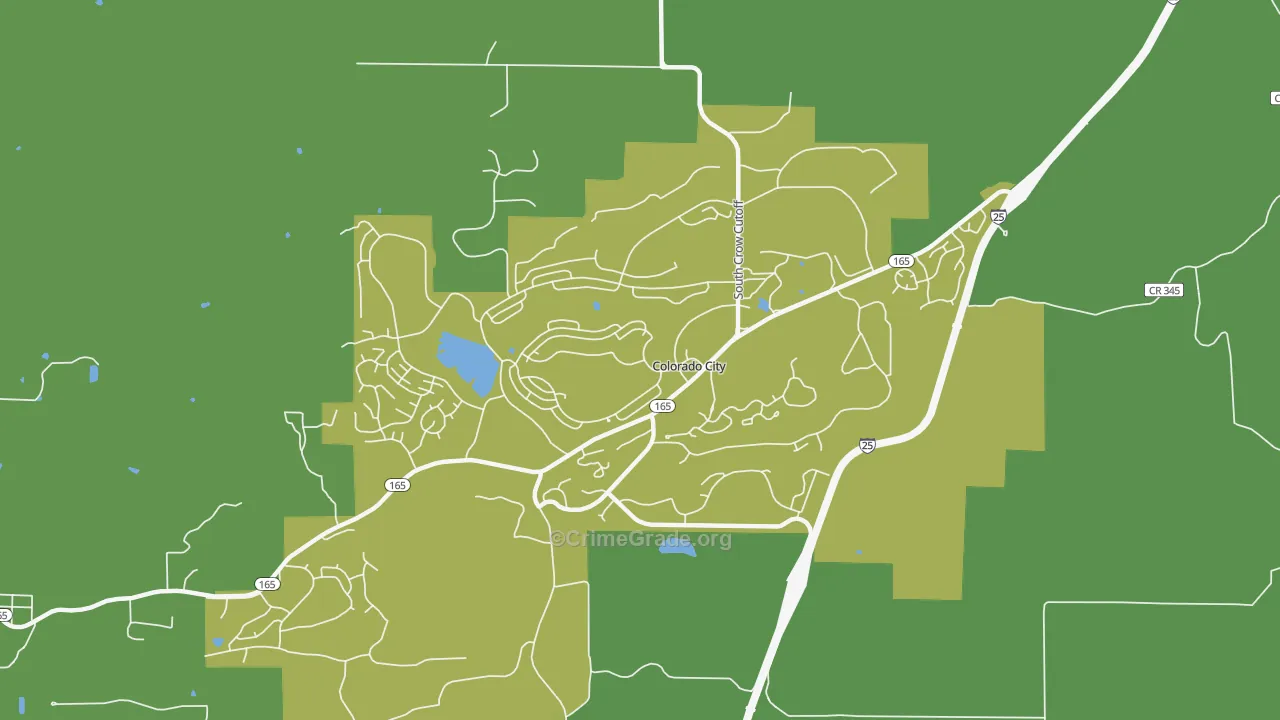 81019, CO Map of Drug-Related Crime Rates