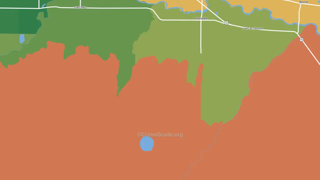81022, CO Map of Drug-Related Crime Rates